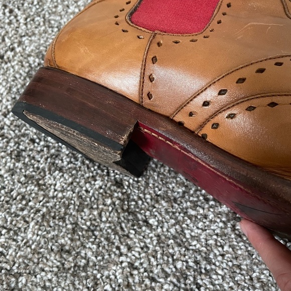 Jeffrey West Tan Chelsea Western Boots Size 9.5 - Picture 6 of 13